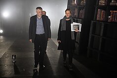Kompozitorius Faustas Latėnas ir režisierė Gabrielė Tuminaitė Kompozitorius Faustas Latėnas ir režisierė Gabrielė Tuminaitė