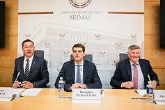 Remigijus Žemaitaitis, Artūras Zuokas ir Artūras Paulauskas pristatė partiją „Laisvė ir teisingumas“