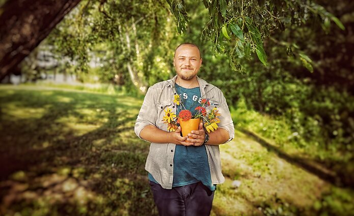 Skalsu kalbos. Meno istorikas Karolis Sabeckis laimę kuria Vilijočių kaime