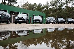 Valstybinių miškų urėdija. Miškininkų automobiliai.