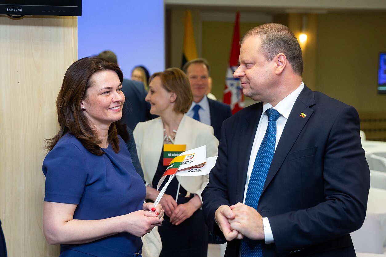 Silvija Skvernelė and Prime Minister Saulius Skvernelis