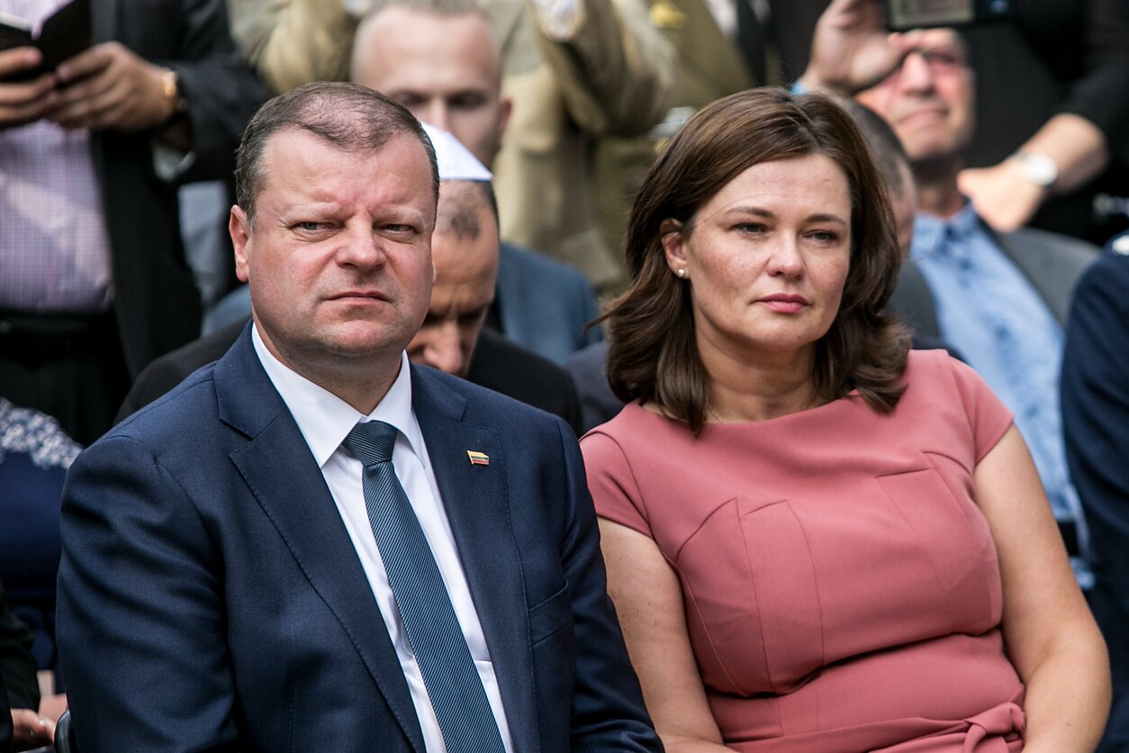 PM Saulius Skvernelis and his wife Silvija Skvernelė PM Saulius Skvernelis and his wife Silvija Skvernelė