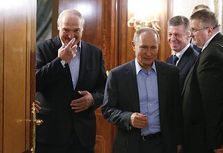 Aliaksandras Lukašenka ir Vladimiras Putinas