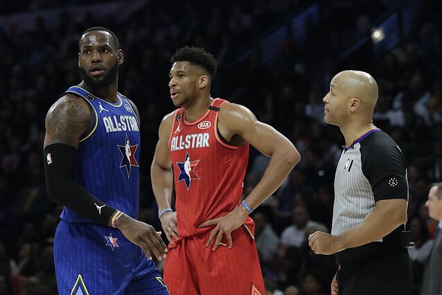 Sportas. Orai. JAV praūžė NBA „Visų žvaigždžių“ rungtynės – po dramatiškos kovos LeBrono komanda palaužė Antetokounmpo ekipą