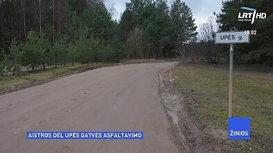Upės street in Vilnius District where PM Skvernelis lives