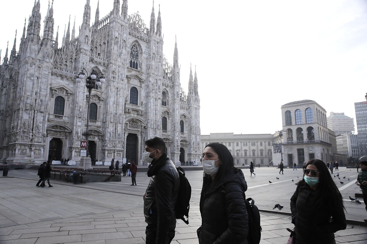 AP  nuotr., Italija įsitraukė į kovą su koronavirusu