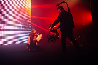 Aleknos vaizdo klipo filmavimo akimirka