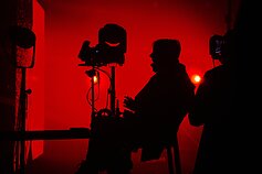 Aleknos vaizdo klipo filmavimo akimirka