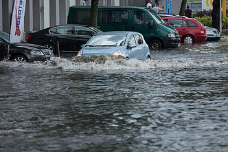 Flooded street Flooded street