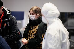 Vilniaus oro uoste pasitinkti keleiviai iš Milano Vilniaus oro uoste pasitinkti keleiviai iš Milano