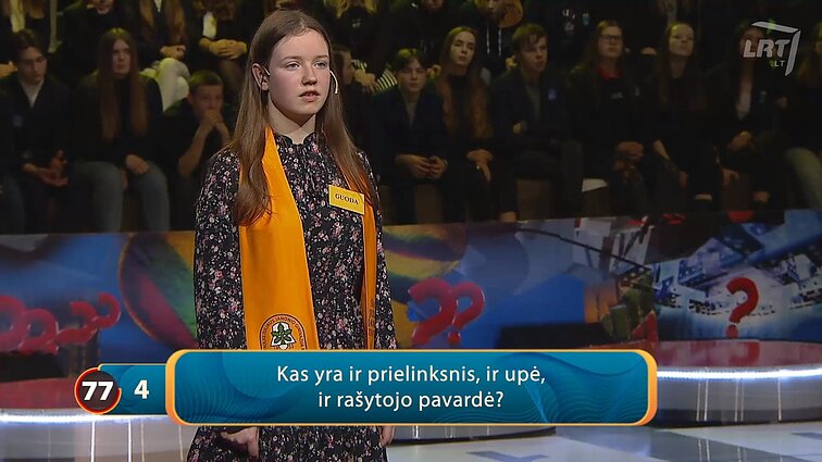 Lietuvos tūkstantmečio vaikai. Kas yra ir prielinksnis, ir upė, ir rašytojo pavardė?