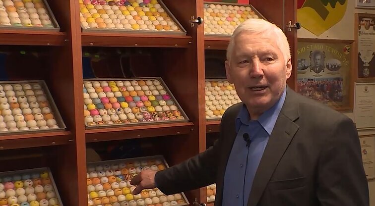 Romualdo Franckaičio stalo teniso atributikos kolekcija