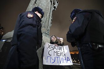 Protestai Rusijoje prieš Vladimiro Putino likimą prezidento poste