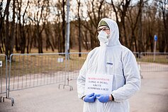 Mobilus koronaviruso patikros punktas Mobilus koronaviruso patikros punktas