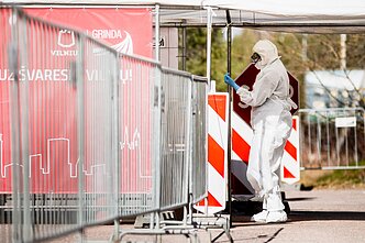 Mobilus koronaviruso patikros punktas Mobilus koronaviruso patikros punktas