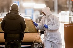 Mobilusis koronaviruso patikros punktas Mobilusis koronaviruso patikros punktas