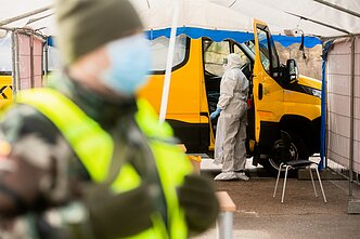 Mobilusis koronaviruso patikros punktas