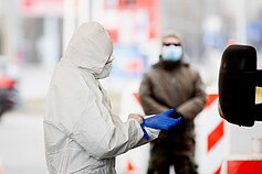 Koronaviruso mobilus patikros punktas Vilniuje