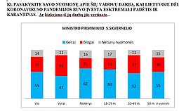 Sauliaus Skvernelio darbo vertinimas