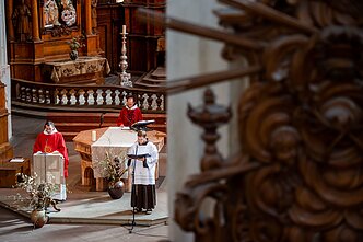 Verbų sekmadienis; mišios; Vilniaus Bernardinų bažnyčia Verbų sekmadienis; mišios; Vilniaus Bernardinų bažnyčia