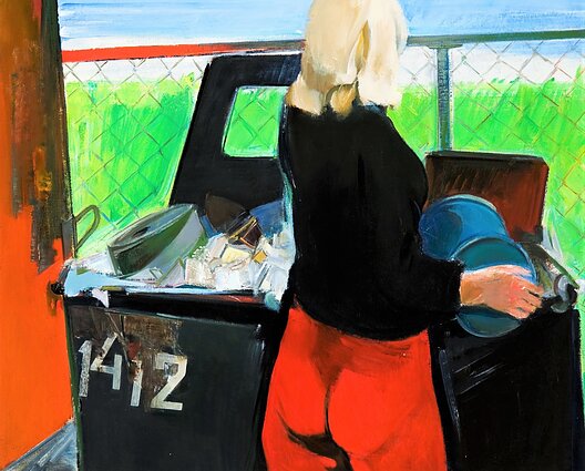 Kostas Dereškevičius, Thursday, 1976, oil on canvas, 88, 5 x 99, 5 cm. MO Museum collection