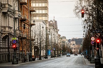 Velykų rytą sostinė pasitinka tuščiomis gatvėmis Velykų rytą sostinė pasitinka tuščiomis gatvėmis