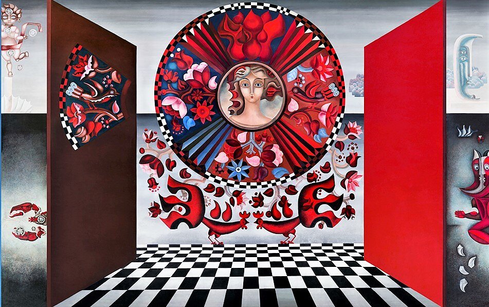 Birutė Žilytė, Algirdas Steponavičius, mural for children's sanatorium Pušelė, 1969–1972. digitally restored fragment, 2018. 230 × 1872 cm