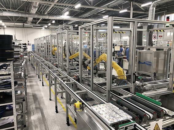 „Elinta Robotics“ linija „Teltonikos“ gamykloje