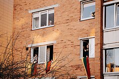 Jurga šią savaitę koncertavo viename Garliavos kiemų