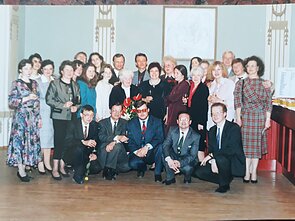 Olgos Šteinberg 80-mečio jubiliejus su mokiniais