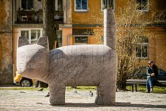 Ksenija Jaroševaitė, Cat. A monument for the writer Jurga Ivanauskaitė