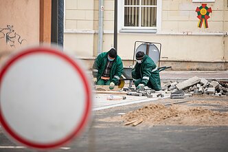 Panevėžys, statybos, remontas, kelio darbai, gatvė