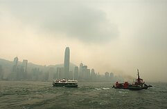 Pollution over Hong Kong