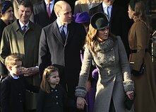 Kate Middleton ir Princas Williamas su vaikais