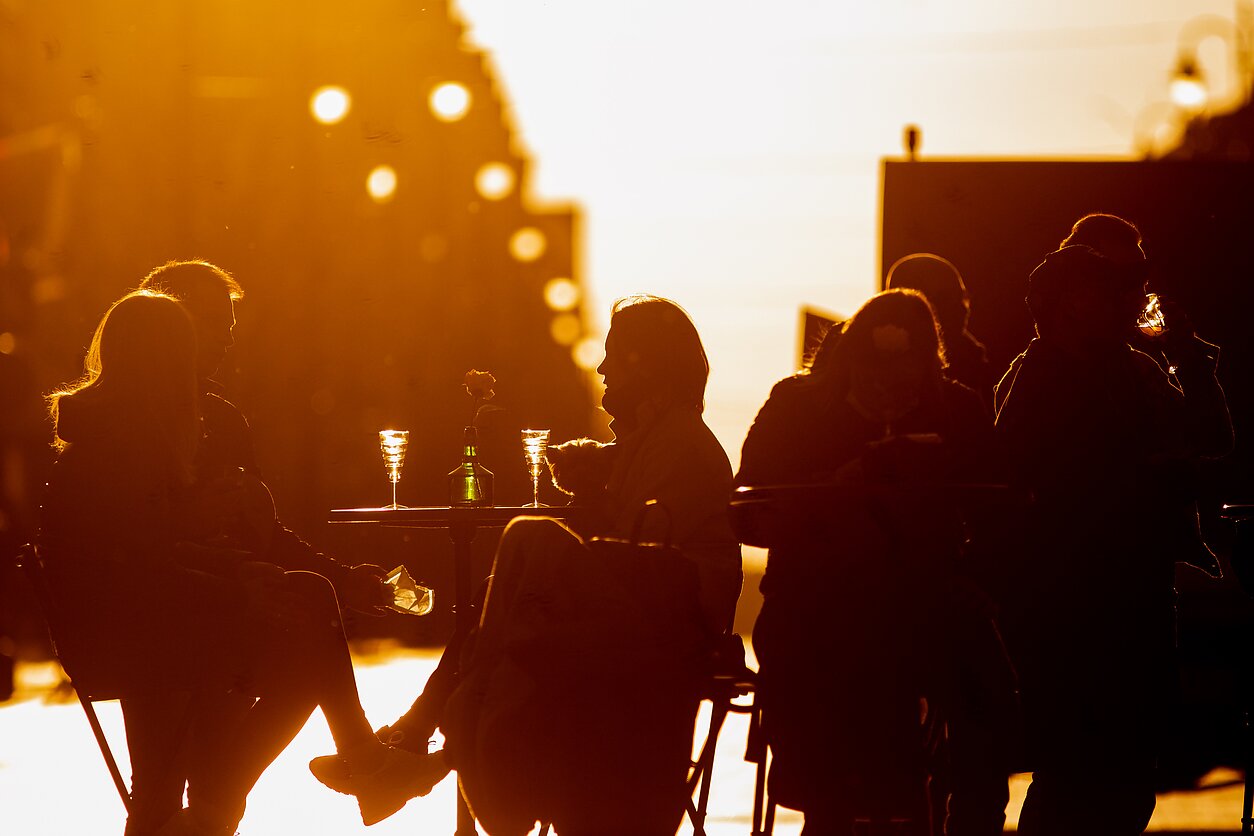 Cafes and bars in Vilnius.