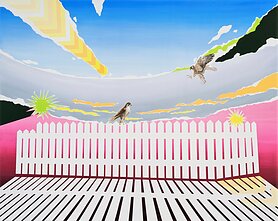 Jonas Jurcikas, „Tvora“, 2015, drobė, akrilas, 200 × 250 cm. MO muziejaus kolekcija Jonas Jurcikas, „Tvora“, 2015, drobė, akrilas, 200 × 250 cm. MO muziejaus kolekcija