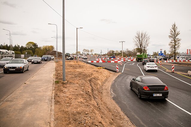 Liepkalnio rankryžos rekonstrukcija; Kelio darbai
