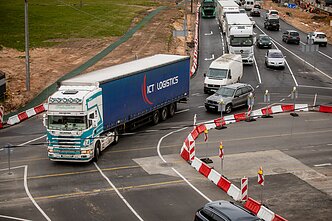 Liepkalnio rankryžos rekonstrukcija; Kelio darbai