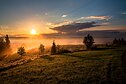 Rytas / saulėtekis / migla / rūkas / saulė / su aušra