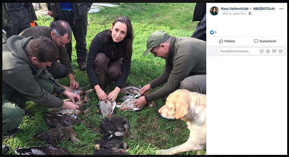 Viceministrė medioklėje