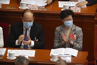 Honkongo lyderė Carrie Lam Kinijos komunistų partijos kongrese Honkongo lyderė Carrie Lam Kinijos komunistų partijos kongrese