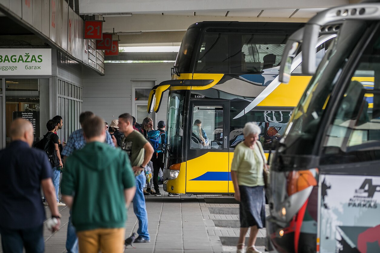 Vilnius bus station (associative image) Vilnius bus station (associative image)