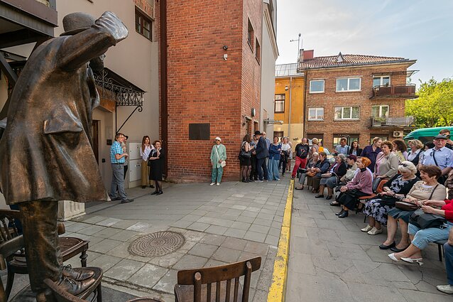 Abraomo Mapu skulptūros atidengimas 2018 m. Kaune 
