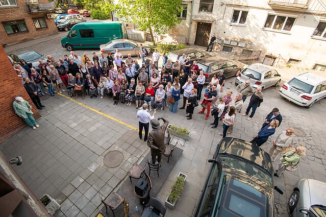 Abraomo Mapu skulptūros atidengimas 2018 m. Kaune 