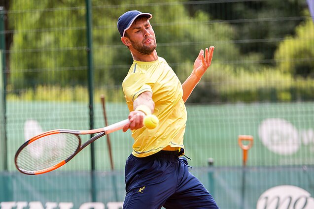 Sportas. Orai. Lietuvos teniso čempionato finale Laurynas Grigelis stos į kovą su bene dvigubai jaunesniu varžovu