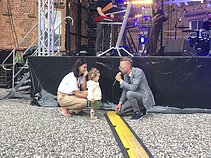 Linas Adomaitis su žmona Irma ir dukra Saule