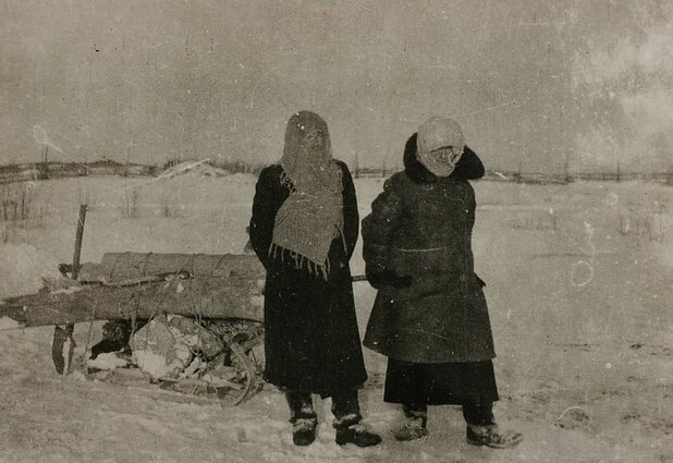 Medienos paieška Tomske, apie 1944