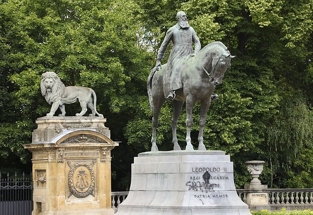 King Leopold II statue in Belgium