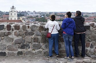 Tourists in Vilnius Tourists in Vilnius