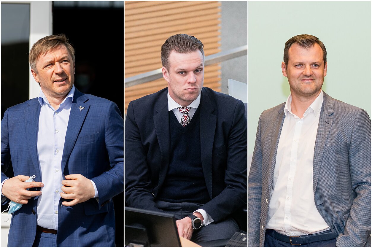 Ramūnas Karbauskis, Gabrielius Landsbergis ir Gintautas Paluckas